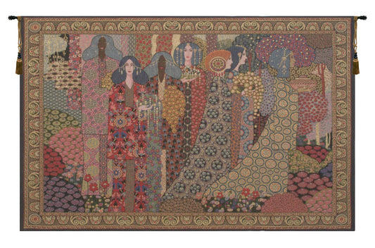 Charlotte Home Furnishings Inc. Aladin Italian Tapestry Wall Hanging 26 X 41 Inch Viscose Cotton And Polyester Blend Wall Art Perfect for Home Decor And Wall Decor By Vittorio Zecchin