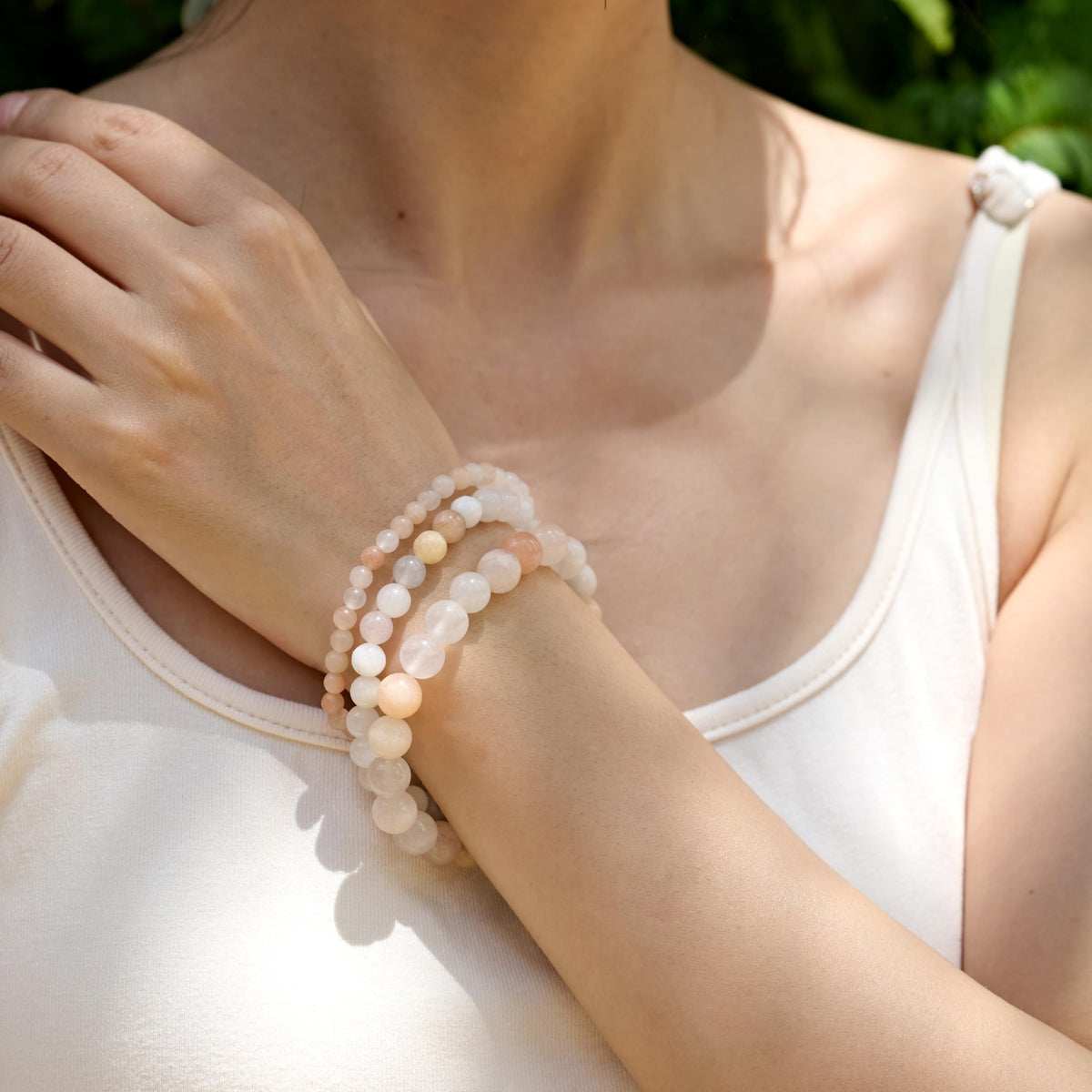 Pink Aventurine-Gentle Love-8mm Beaded Bracelets for Women Handmade Semi Precious Natural Stone Stretch Elastic Jewelry Yoga Protection Gifts
