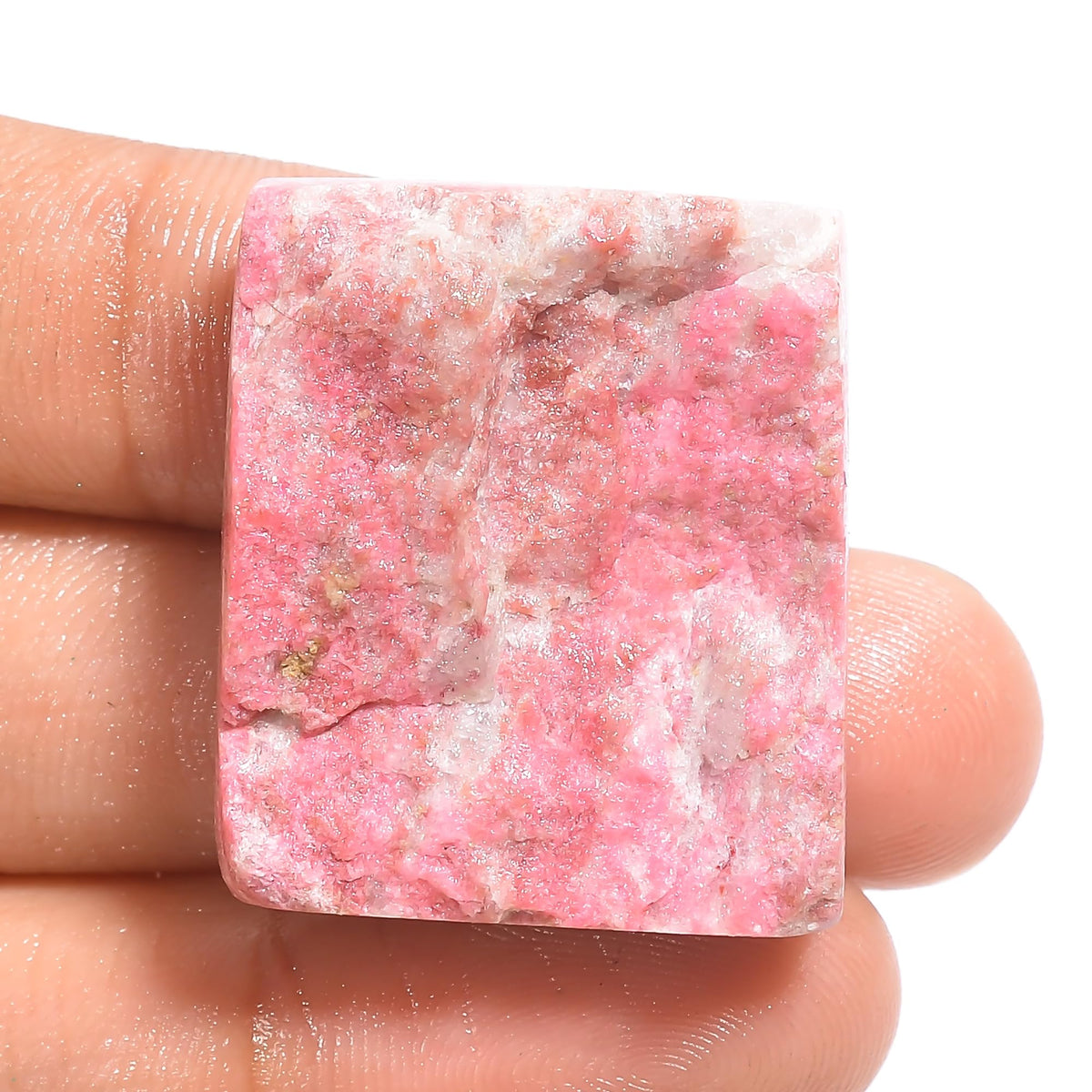 Amazing Gemstone Thulite Druzy Raw Crystals and Healing Minerals Stones, Natural Rocks for Wire Wrapping, Tumbling and DIY Raw Stones and Home Décor Crystals (1Piece)