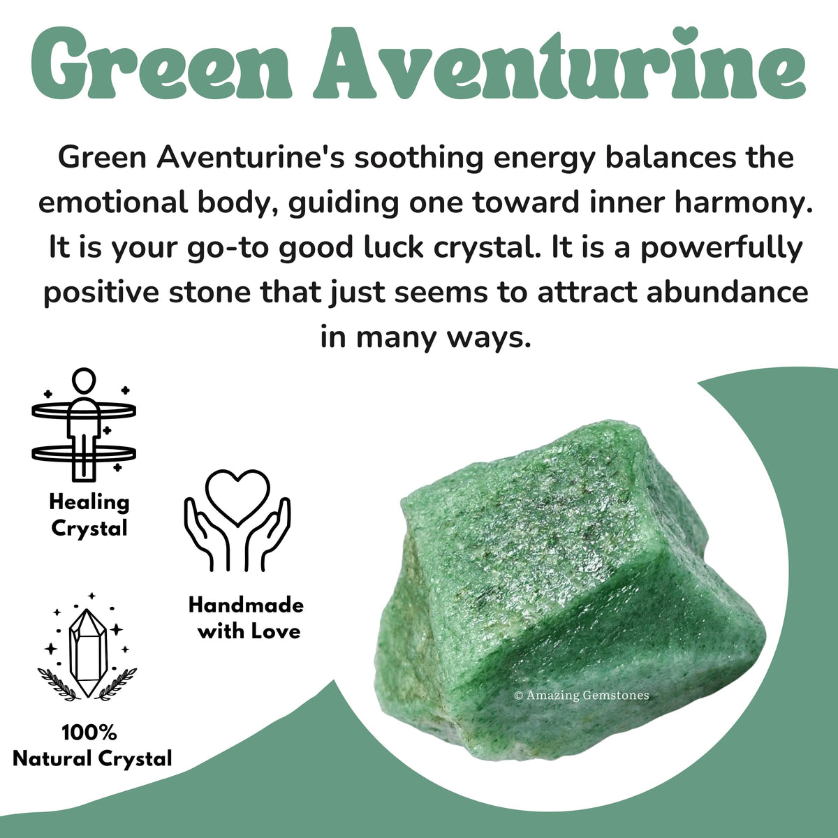 Amazing Gemstone Green Aventurine Raw Crystals and Healing Stones, Natural Rocks for Tumbling - DIY Raw Stones and Crystals, 2 Pieces