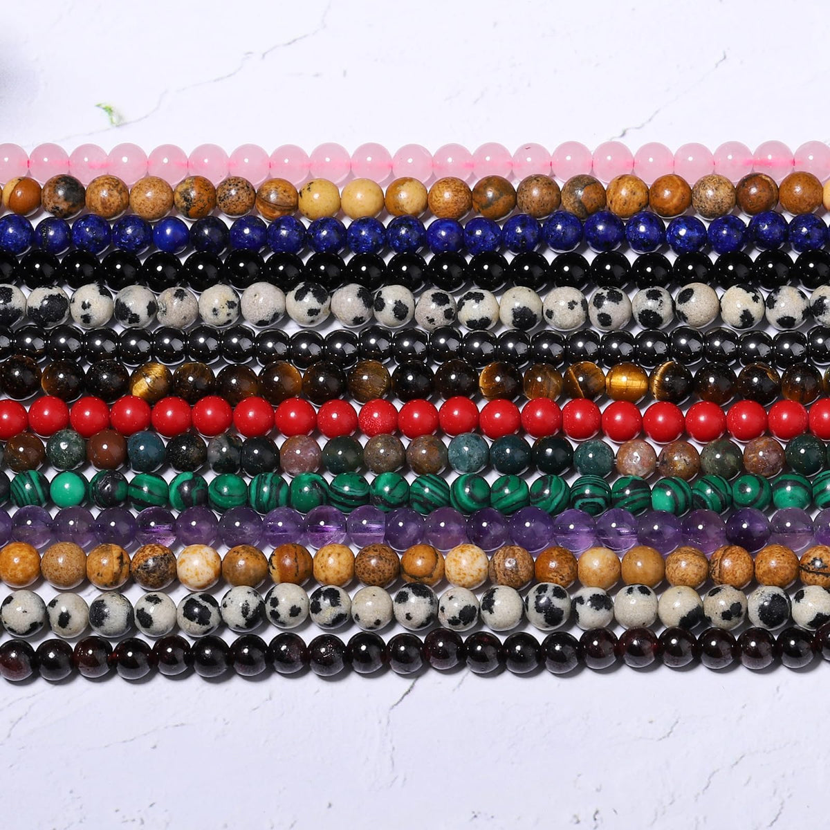 Songxi 90pcs 4mm Indian Agate Natural Round Stone Beads for Jewelry Making, Smooth Loose Small Gemstone Beads for Bracelets Necklace, Chakra Stones with Energy Power