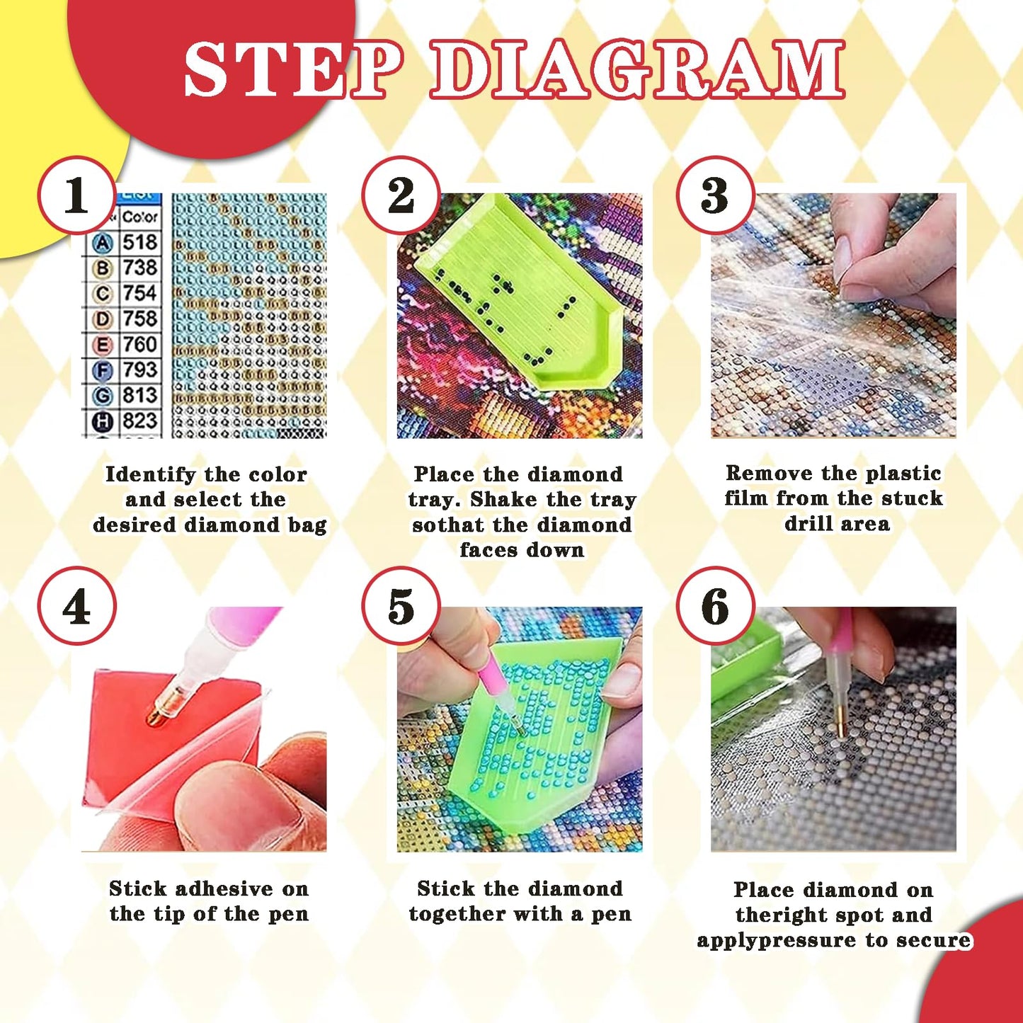Leatrice Sunrise Diamond Painting Kits for Adults 5D Diamond Art Kits Gem Dots Paintings Full Drill Beginners Women DIY for Home Wall Decor 11.8x15.7 Inches Landscape 6 Pack Waves