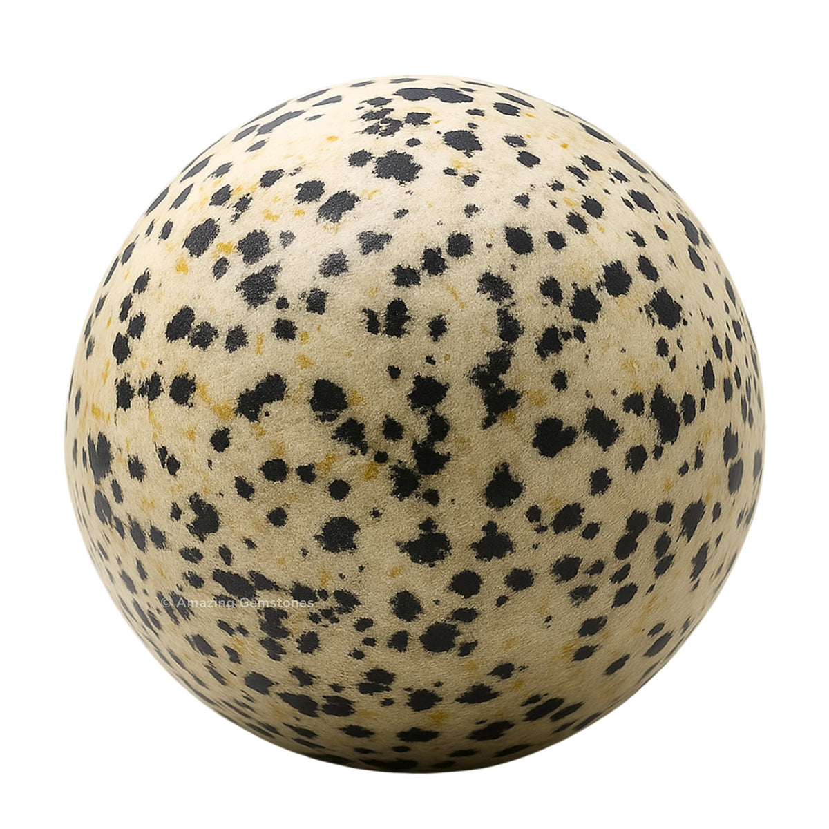 Amazing Gemstone Dalmatian Jasper Crystal Ball with Stand - 2 Inches Crystal Sphere Meditation Balls for Witchcraft and Decorative Balls