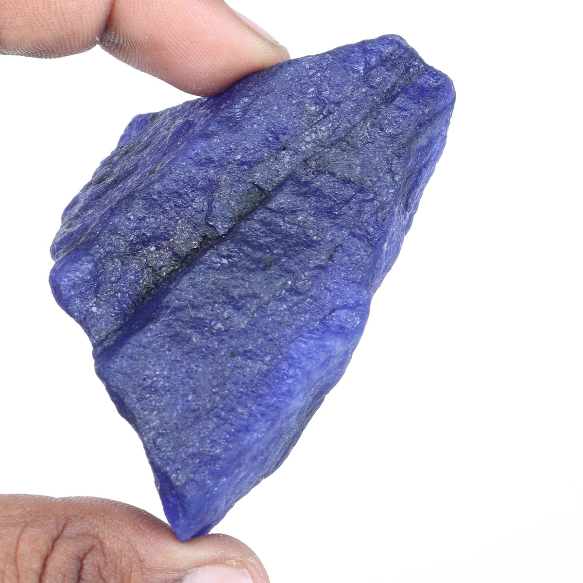REAL-GEMS 65 Ct Natural Raw Blue Sapphire Loose Beads Healing Crystal Stones for Jewelry Making Gemstone Beads for Necklace DIY Craft