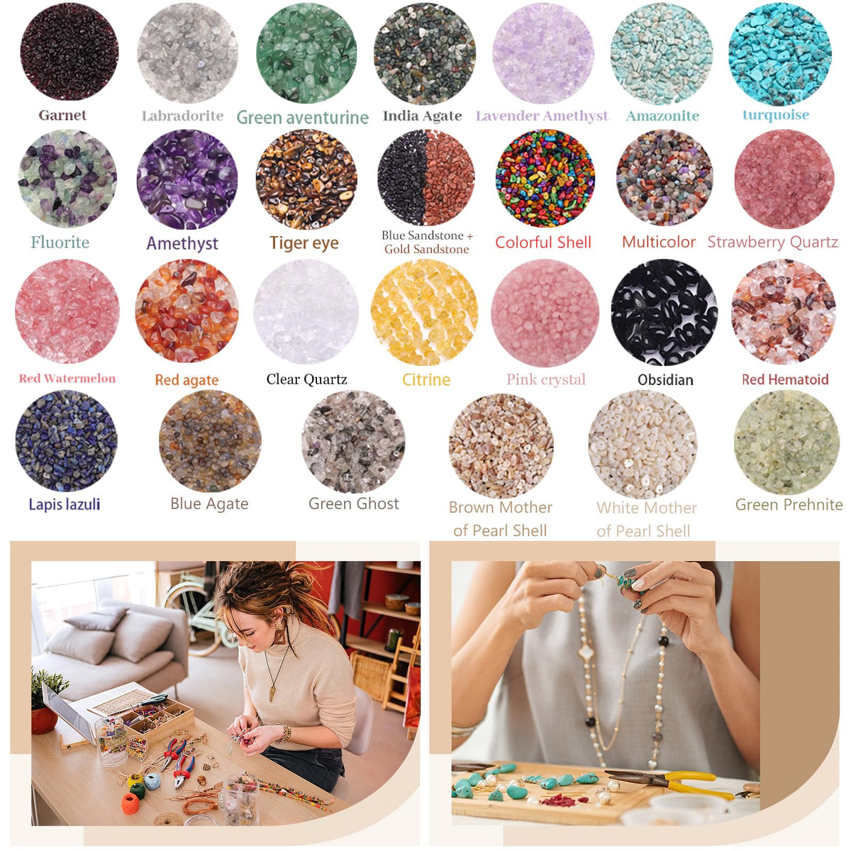 400pcs Turquoise Irregular Chip Stone Beads 5-8mm Pre-drilled Loose Beads for Jewelry Making DIY Necklace Bracelet Earrings Art Crafts