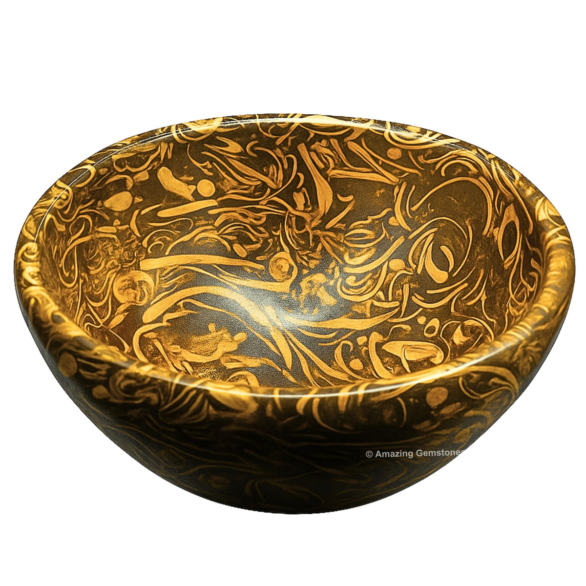 Mariyam Jasper Crystal Bowl - 2 Inch Decorative Bowls for Room and Home Decor - Gemstone Healing Crystals for Elegant Display, Positive Energy Balance and Gift