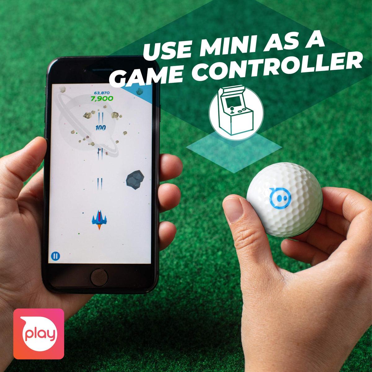 Sphero Mini Golf (White) - Coding Robot Ball - Educational Coding and Gaming for Kids and Teens - Bluetooth Connectivity - Interactive and Fun Learning Experience for Ages 8+