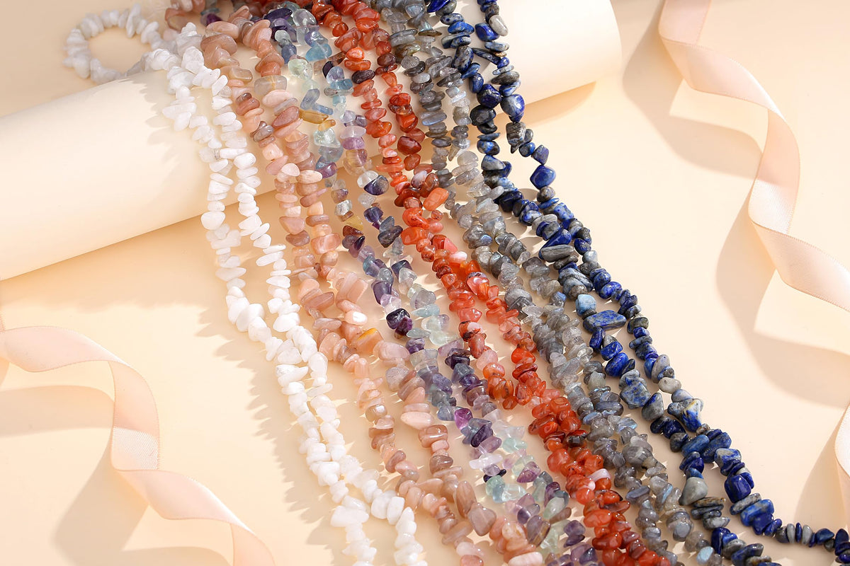 ZHIYUXI 400pcs Lapis Lazuli Beads 5-8mm Beads Crystals Gemstones for Bracelet Making Crystal Chips Irregular Lapis Lazuli Stone Bead for Jewelry Making Natural Chips Craft 2 Strands