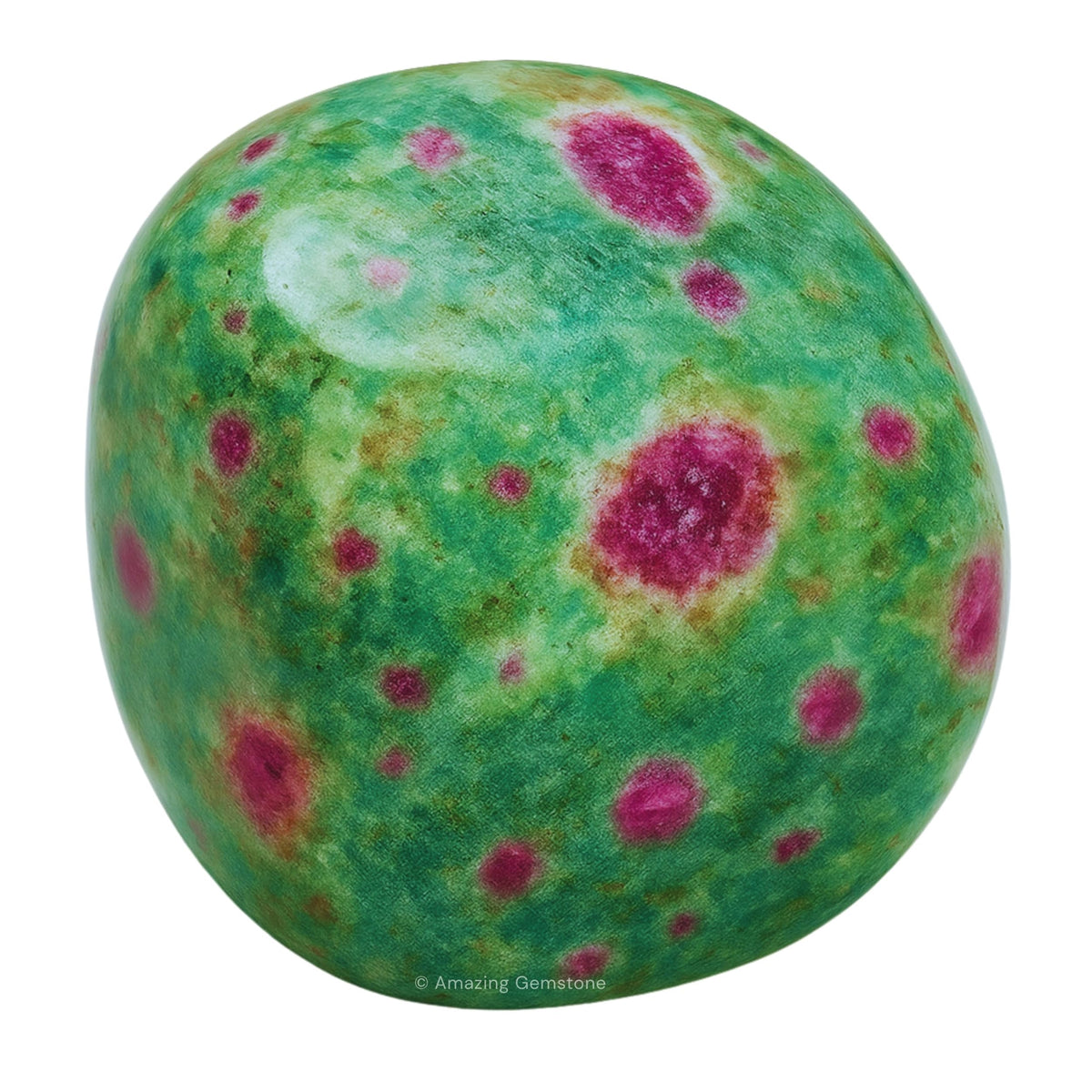 Amazing Gemstone Ruby Fuchsite Crystals and Healing Stones Tumbled - 1000+ Carats Ruby Fuchsite Stone, Natural Healing Stones for Energy Balance, Stress Relief - Premium Polished Gems Rocks