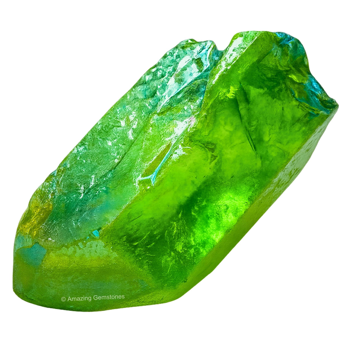 Amazing Gemstone Apple Aura Quartz Raw Crystals and Healing Stones, Natural Rocks for Meditation - DIY Raw Stones and Crystals, 2 Pieces