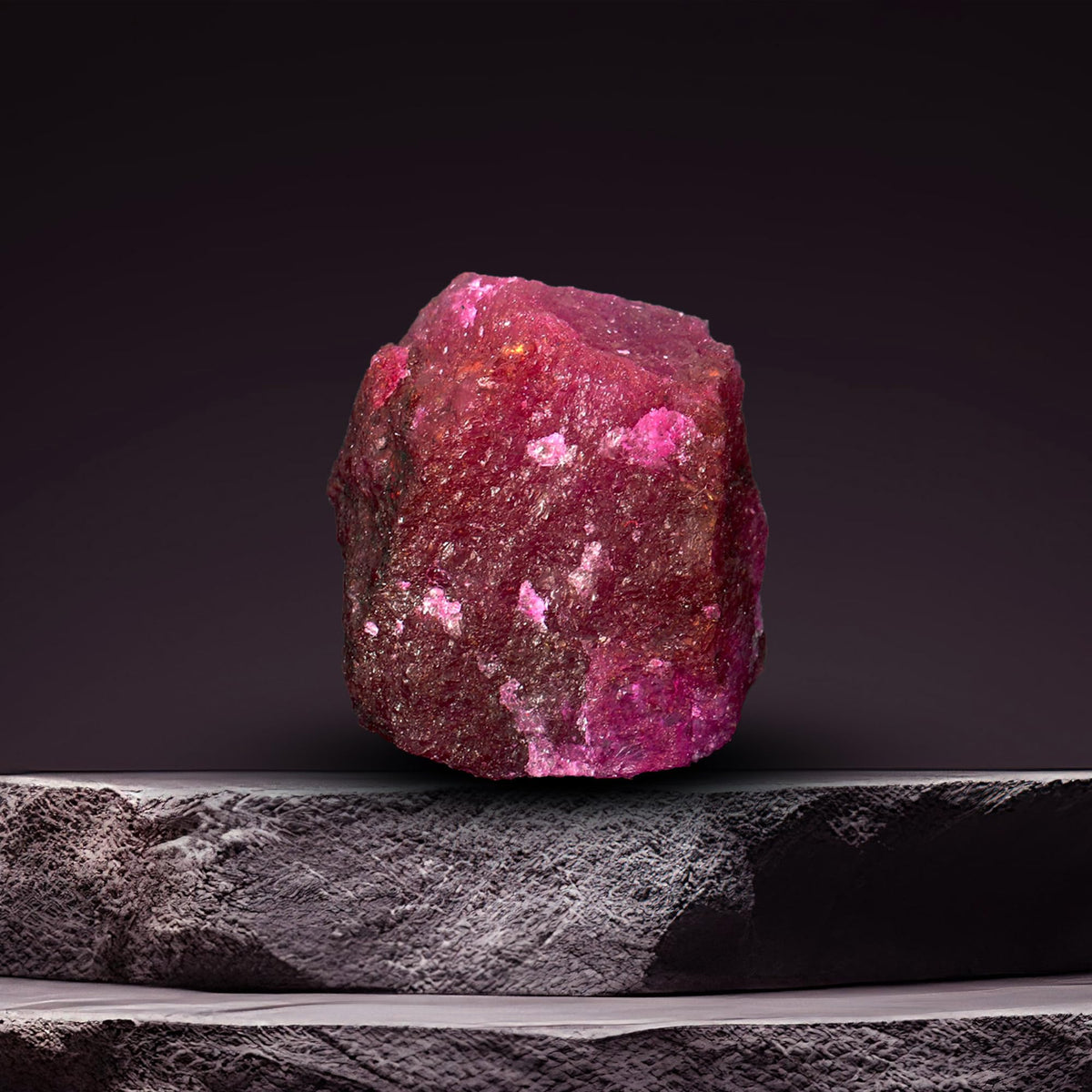 REAL-GEMS A Grade Natural Raw Rough Red Ruby 15.00 Ct Healing Crystal Rough Ruby Stone for Tumbling Cabbing Jewelry Making