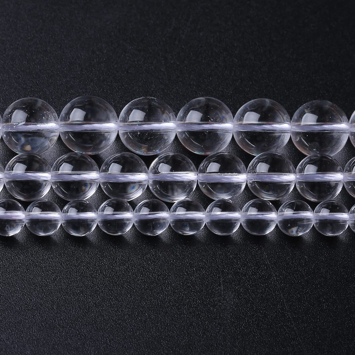 32PCS 12MM Clear White Crystal Quartz Stone Beads Natural Gemstone Bead Crystal Healing Energy Jewelry Making DIY 15 inches (Blue Tiger Eye, 13 mm)