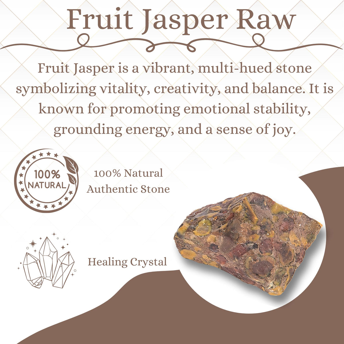 ANAYA AGATE Fruit Jasper 2 Pcs Raw Crystals Rough Gemstones w/Authenticity Card, Velvet Pouch - Large 1.25–2.0" Raw Stones for Tumbling, Cabbing, Polishing, Cutting Natural Healing Crystals for Home Decor, DIY Stones