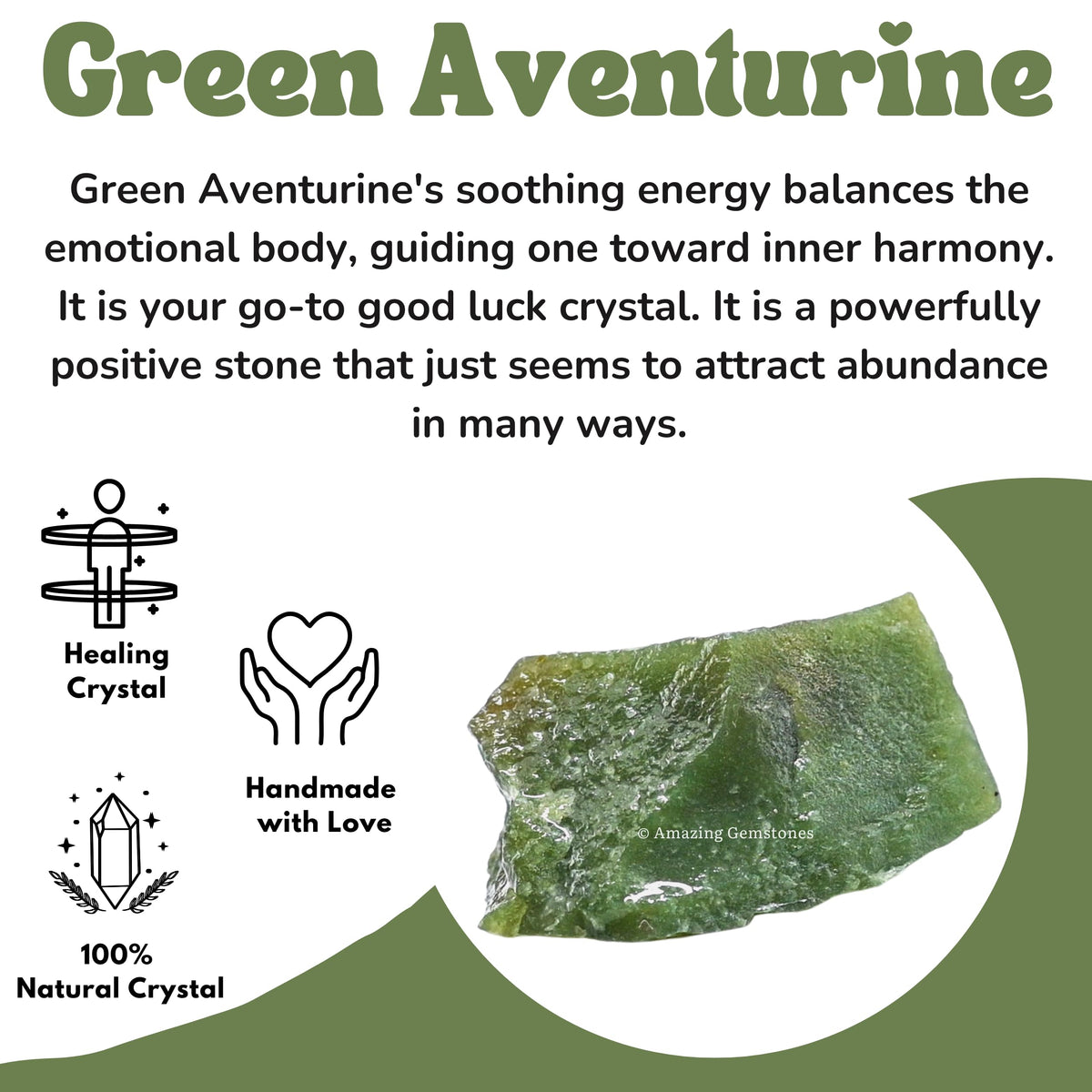 Amazing Gemstone Dark Green Aventurine Raw Crystals and Healing Stones, Natural Rocks for Tumbling - DIY Raw Stones and Crystals, 2 Pieces