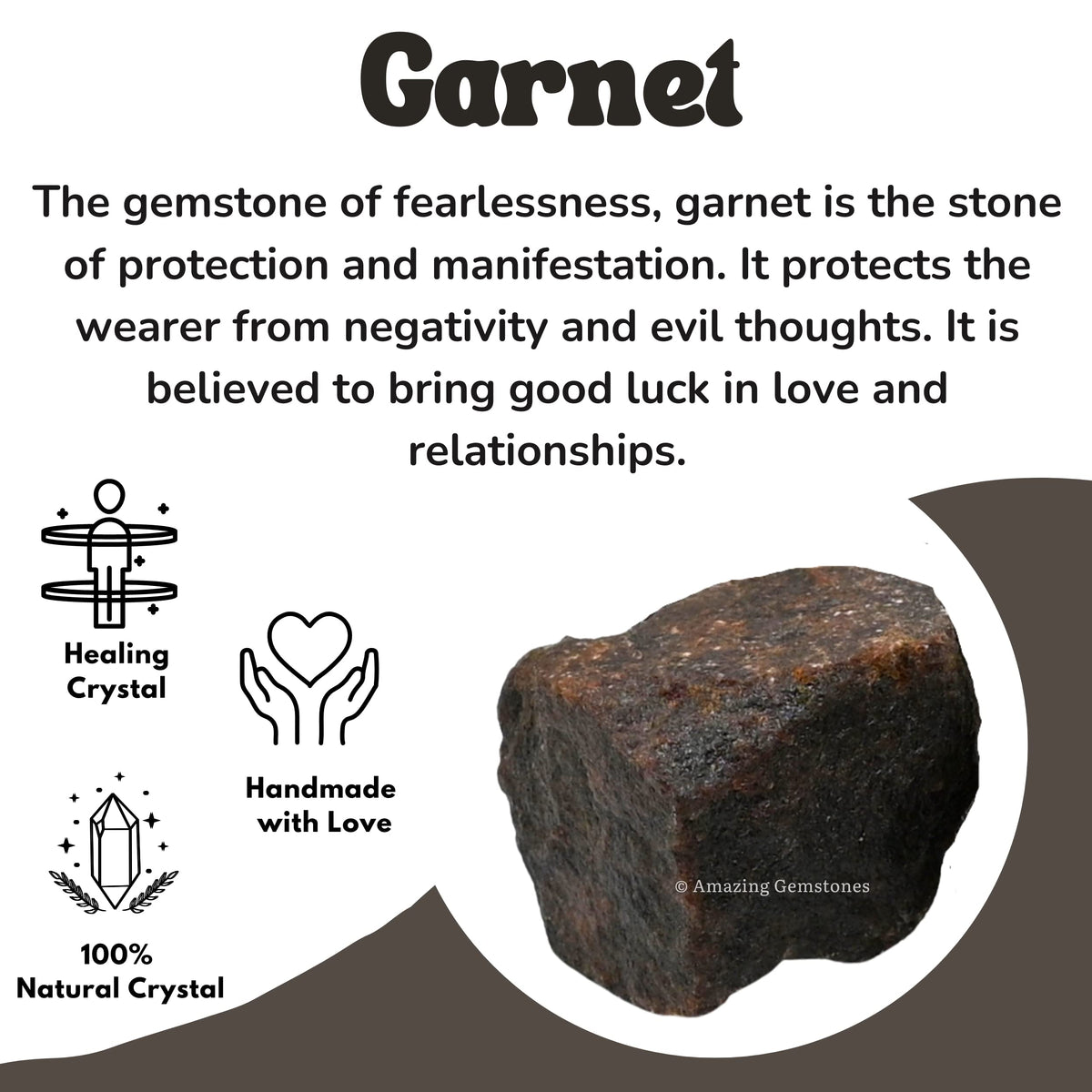 Amazing Gemstone Garnet Raw Crystals and Healing Stones, Natural Rocks for Tumbling and DIY Raw Stones and Crystals (1 lb)