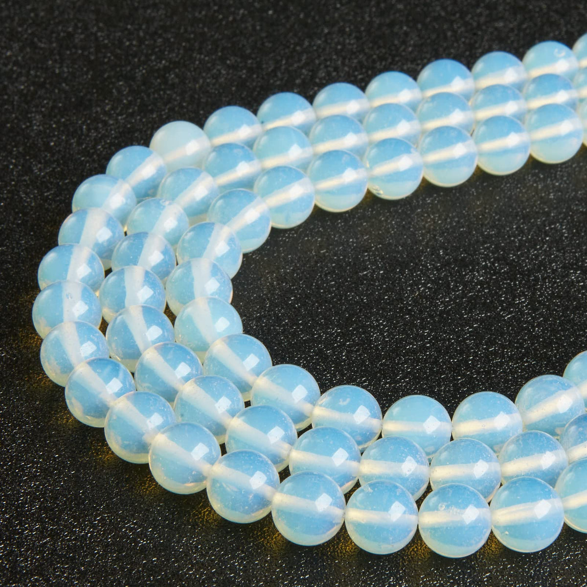 100pcs 8mm Opal Beads Natural Gemstone Beads Round Loose Beads for Jewelry Making