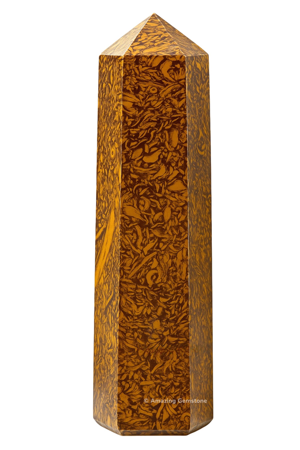 Amazing Gemstone Large Mariyam Jasper Calligraphy Jasper Crystal Towers ~ Natural Healing Crystal Point Obelisk for Reiki Healing and Crystal Grid (5.5 to 6 INCH)