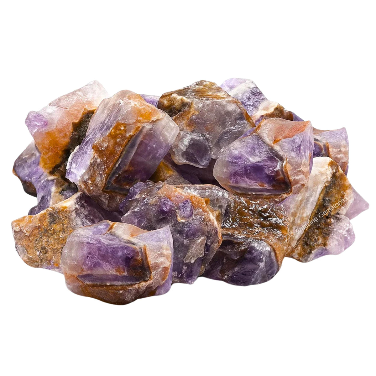 Amazing Gemstone Amethyst Chevron Raw Crystals and Healing Stones, Natural Rocks for Tumbling and DIY Raw Stones and Crystals (1 Piece)