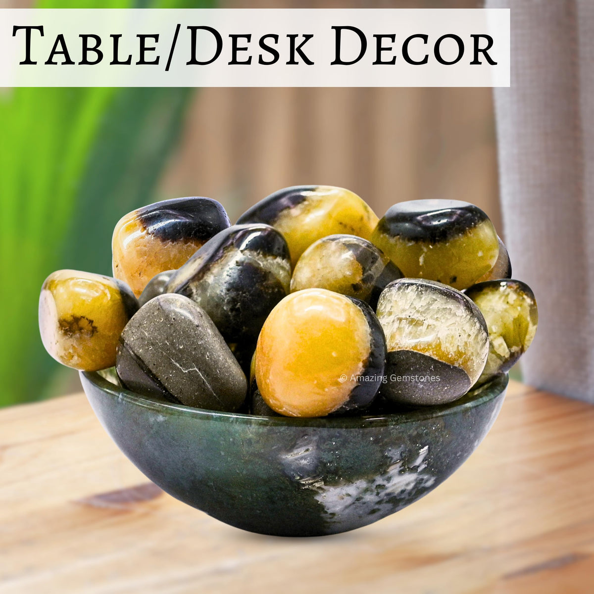 Amazing Gemstone Septarian Crystals and Healing Stones Tumbled - 1 oz Septarian Stone Gem Stones, Natural Healing Stones for Energy Balance, Stress Relief - Premium Polished Gems Rocks for Meditation