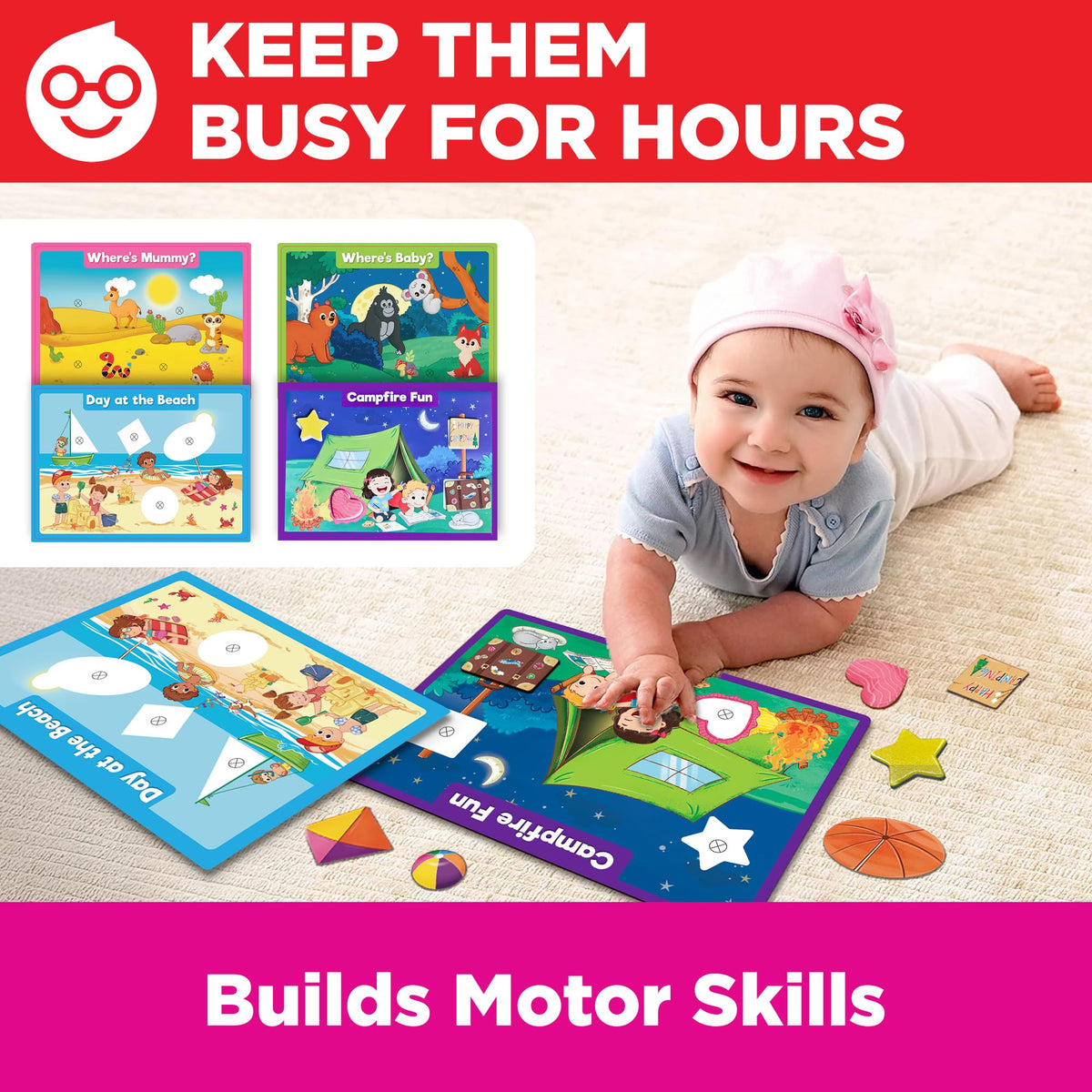 Doctor Jupiter My Big Box of Learning | Toys for Toddlers Ages 1-2-3 | Toddler Learning & Educational Activities for 1+ Year Old Girls | Gift Ideas for Birthdays