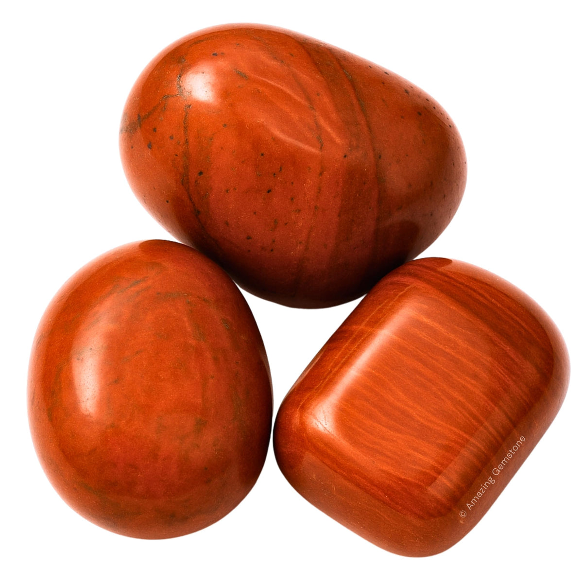 Amazing Gemstone Red Jasper Crystals and Healing Stones Tumbled - 1 oz Red Jasper Stone Gem Stones, Natural Healing Stones for Energy Balance, Stress Relief - Premium Polished Gems Rocks
