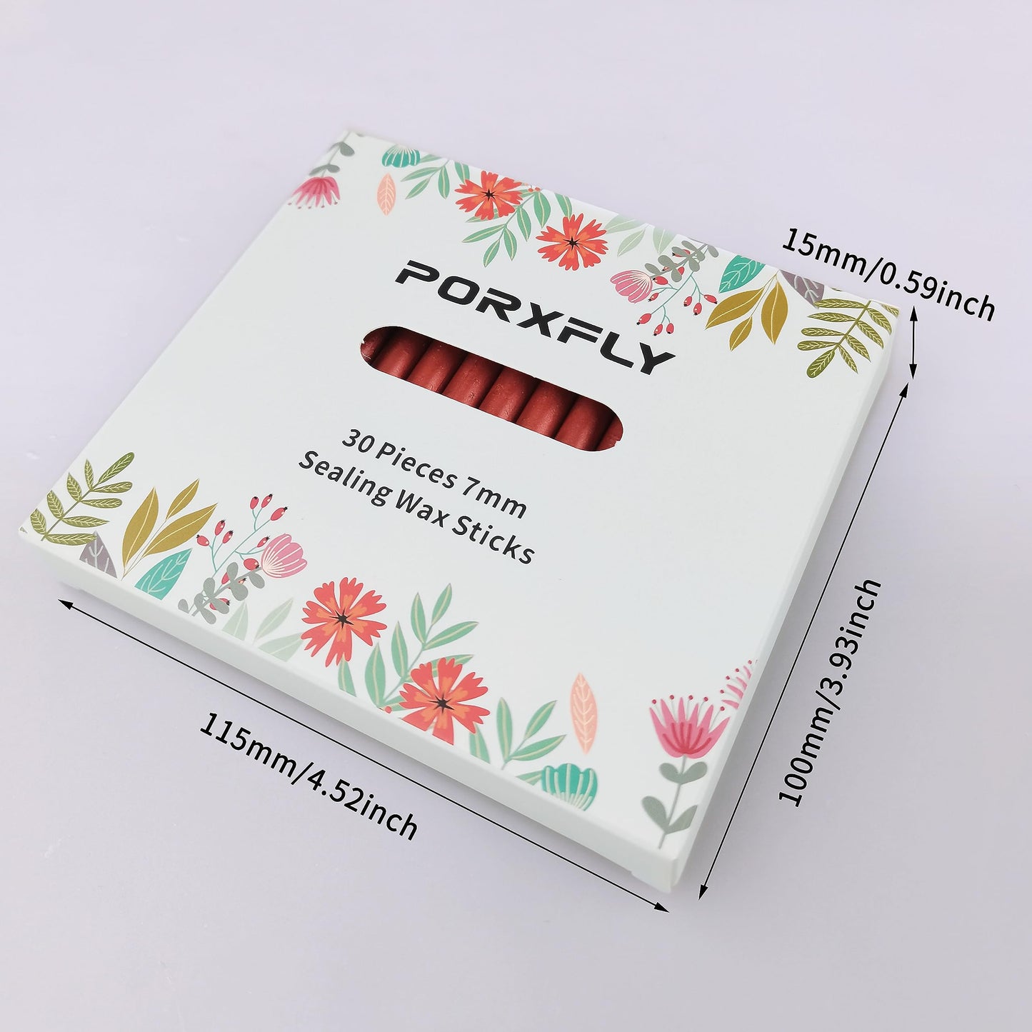30 Pieces 7mm Sealing Wax Sticks for Glue Gun,PORXFLY Mini Wax Seal Sticks Great for Cards Envelopes,Wedding Invitations,Gift Wrapping,Wine Packages (Sapphire Blue)