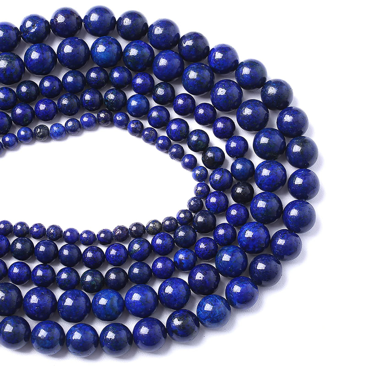 10mm 36pcs Natural Stone Beads Lapis Lazuli Stone Crystal Energy Healing Power Stone Beads for Jewelry Making DIY Bracelet Necklace Accessories(Lapis Lazuli Stone, 10mm)