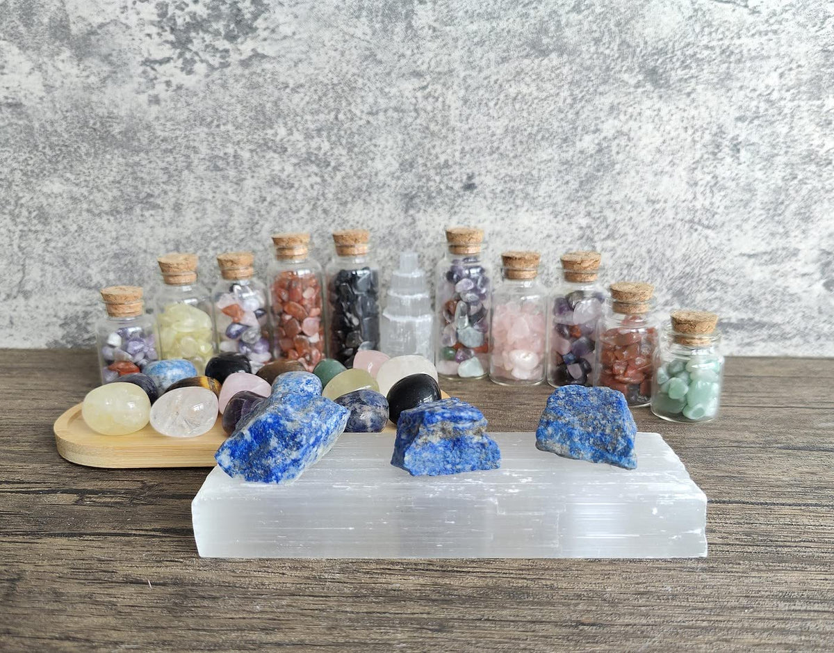 MAIBAOTA Natural Lapis Lazuli Crystal Stone Bulk Raw Healing Crystal Stones 1" Raw Rough Gemstones Rocks for Tumbling Polishing Cutting Quartz Crystals