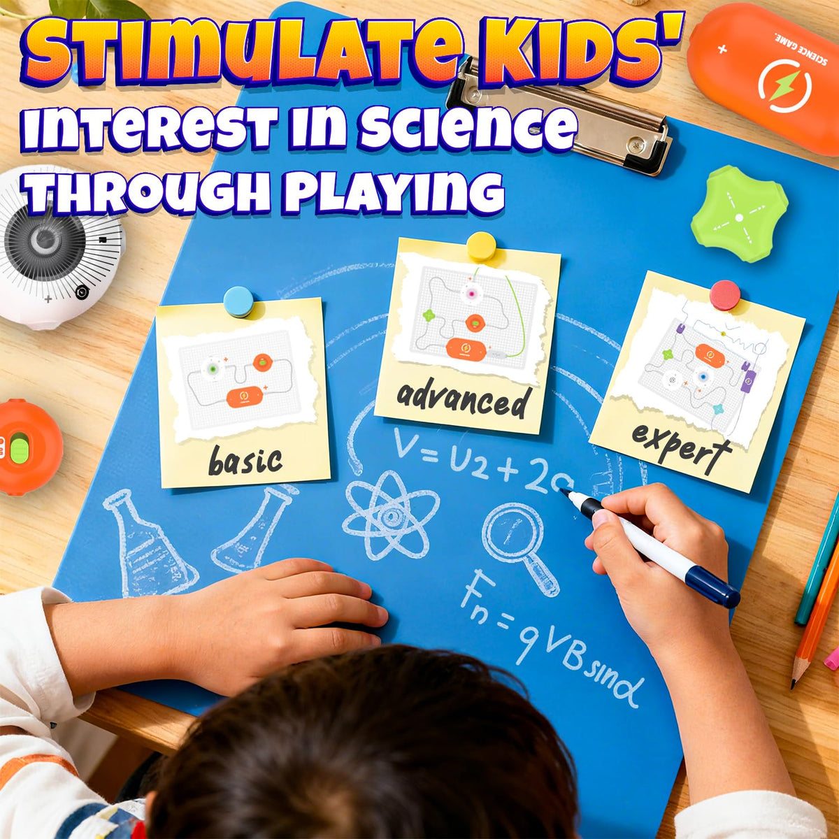 SMILESSKIDDO Science Kits for Kids | STEM Toys for Kid, Electronics Exploration Kit, Over 300 Projects, 16 Circuit Parts, STEM Toy Educational Gifts for Kid Boys Girls Ages 3 4 5 6 7 8 9 10 11 12