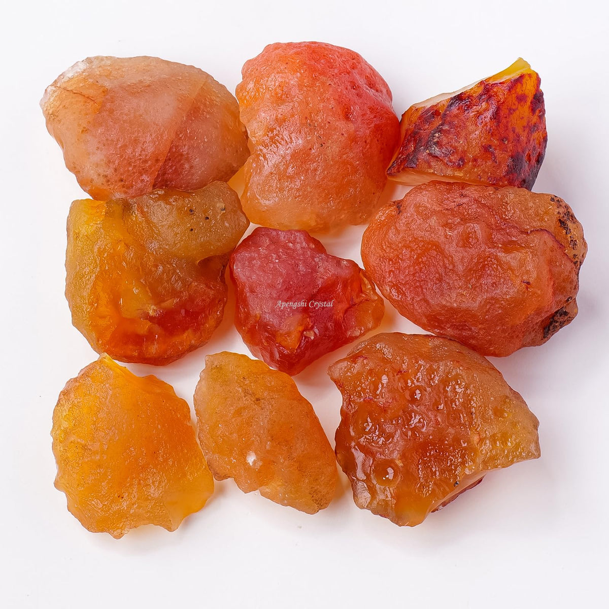 Apengshi Red Agate Stone Raw Crystals 2PCS Natural Rough Rocks Healing Crystal and Stones DIY Raw Stones Meditation Fountain Garden Home Decor