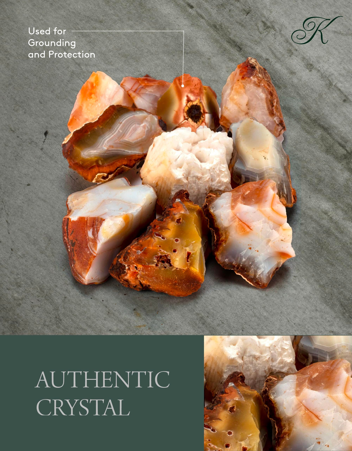 KALIFANO Rough Carnelian 10 Stone Bulk Bundle with Healing & Calming Effects - High Energy Raw Cornalina - Reiki Crystal Used for Rock Tumbling and Lapidary (Family Owned and Operated)