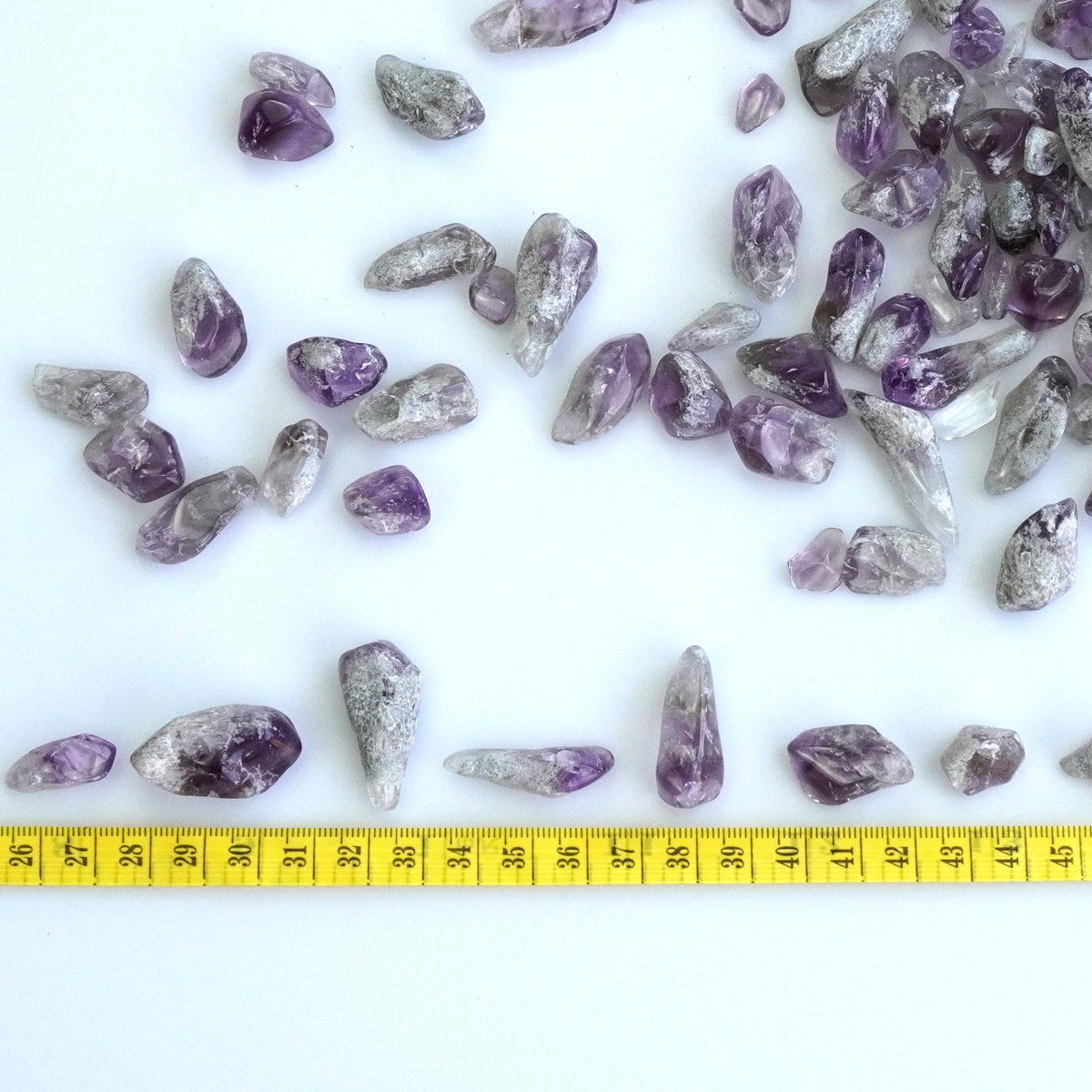 Sisamn Polished Amethyst Crystal Points Bulk 0.9 Lb Small Chip Stone Irregular Rock for Tumbling Healing Meditation Vase Filler Fish Tank Rocks