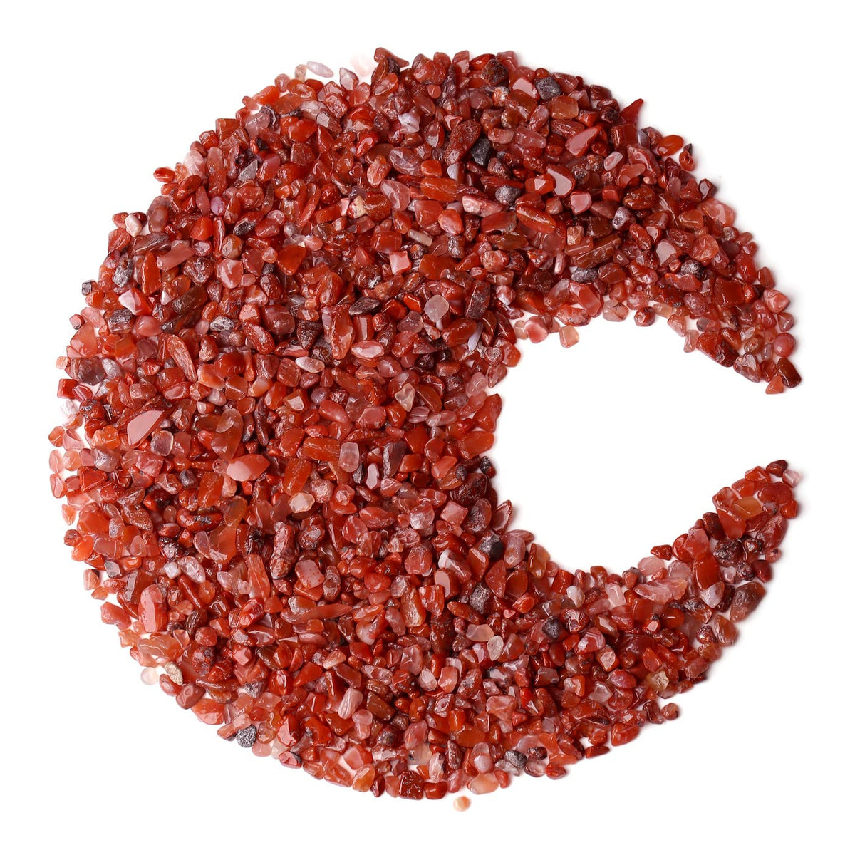 ZHIYUXI Carnelian Crystal Chips Bulk Fish Tank Gravel Vase Filler Stones Bulk Crushed Crystals Gemstone Polished Natural Quartz Healing Crystals Stone Glass Stones Fish Rocks