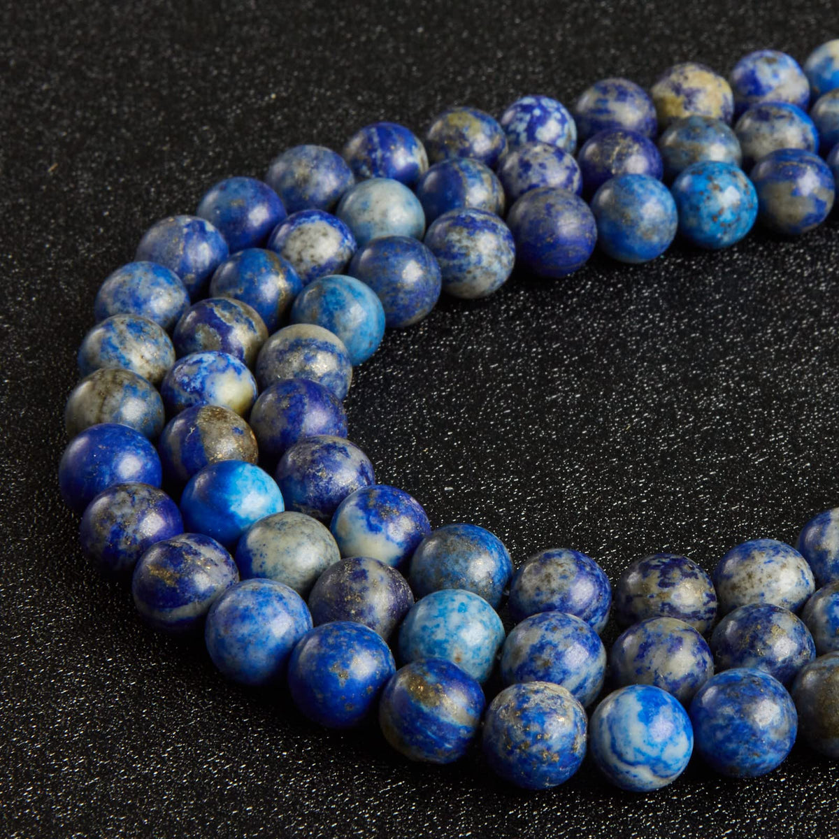 100pcs 6mm Lapis Lazuli Beads Natural Gemstone Beads Round Loose Beads for Jewelry Making