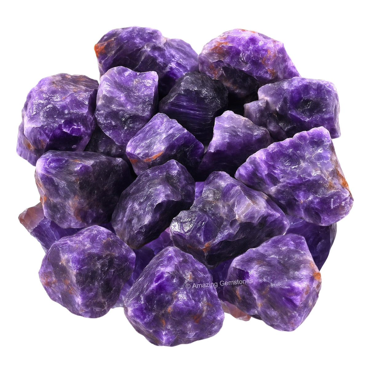Amazing Gemstone Amethyst Raw Crystals and Healing Stones, Natural Rocks for Tumbling and DIY Raw Stones and Crystals (1 Piece)