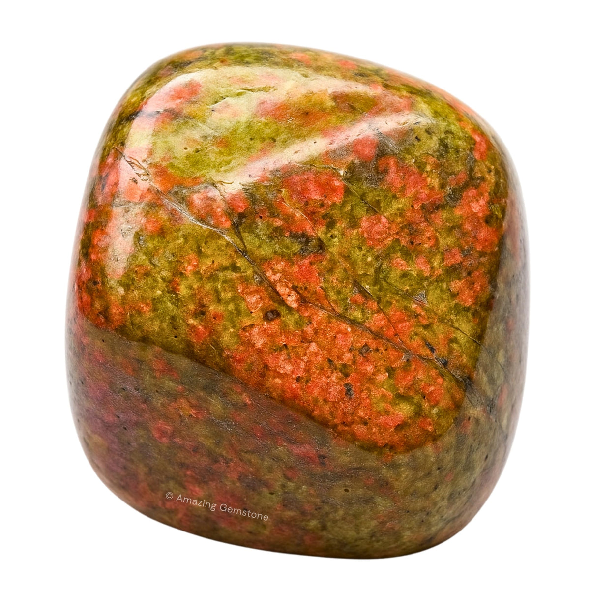 Unakite Crystals and Healing Stones Tumbled - 1 oz Unakite Stone Gem Stones, Natural Healing Stones for Energy Balance, Stress Relief - Premium Polished Gems Rocks for Meditation and Wellness