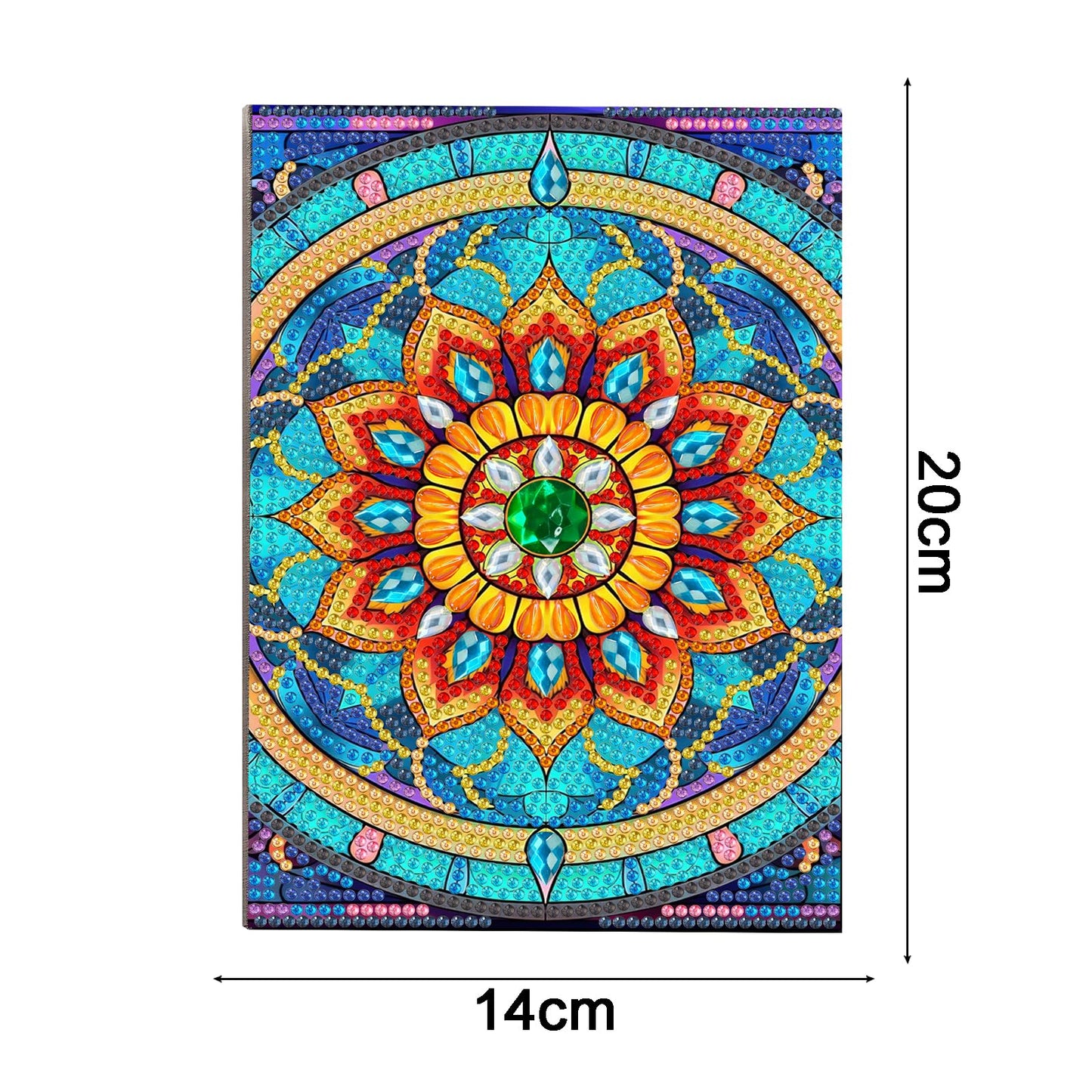 MaiYiYi 3 PCS Datura Notebook Diamond Painting Kit Flower Diary Book Diamond Art Kits for Adults Mandragora Notepad Crystal Diamond Painting for Study Home Office Art Drawing (20X14 CM)