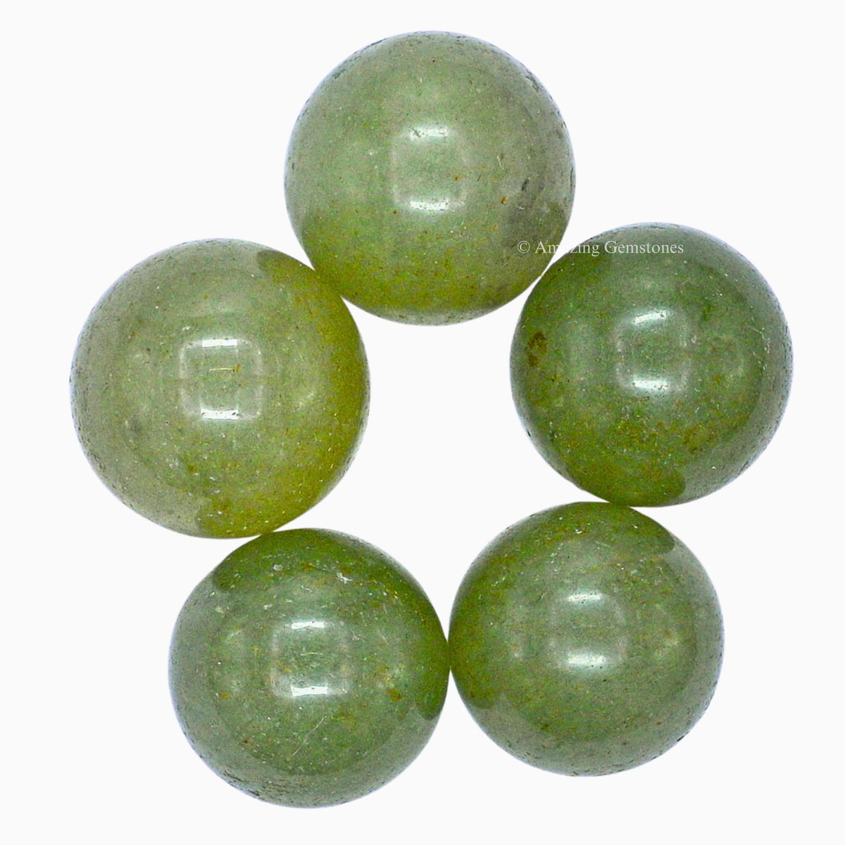 Amazing Gemstone Green Aventurine Crystal Ball - 1 Inches Crystal Sphere Meditation Balls for Witchcraft and Decorative Balls - Crystals and Healing Stones Beginners Gift (Pack of 1)