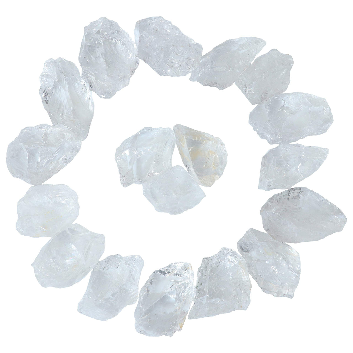 Clear Quartz Rough Gemstones, Raw Stones and Crystals For Jewelry Making, Tumbling, Polishing, Cabbing, Lapidary, Fountain Rocks, Decoration, Wire Wrapping, Gem Mining, Reiki Healing 1 lb