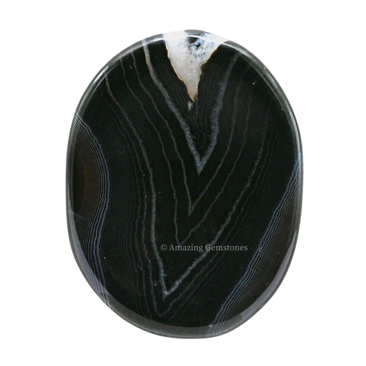 Amazing Gemstone Black Onyx Worry Stone Crystals and Healing Stones - Worry Stones for Stress Relief Gifts - Piedra Crystal Fidget for Meditation - Unique Stocking Stuffers and Birthday Gifts