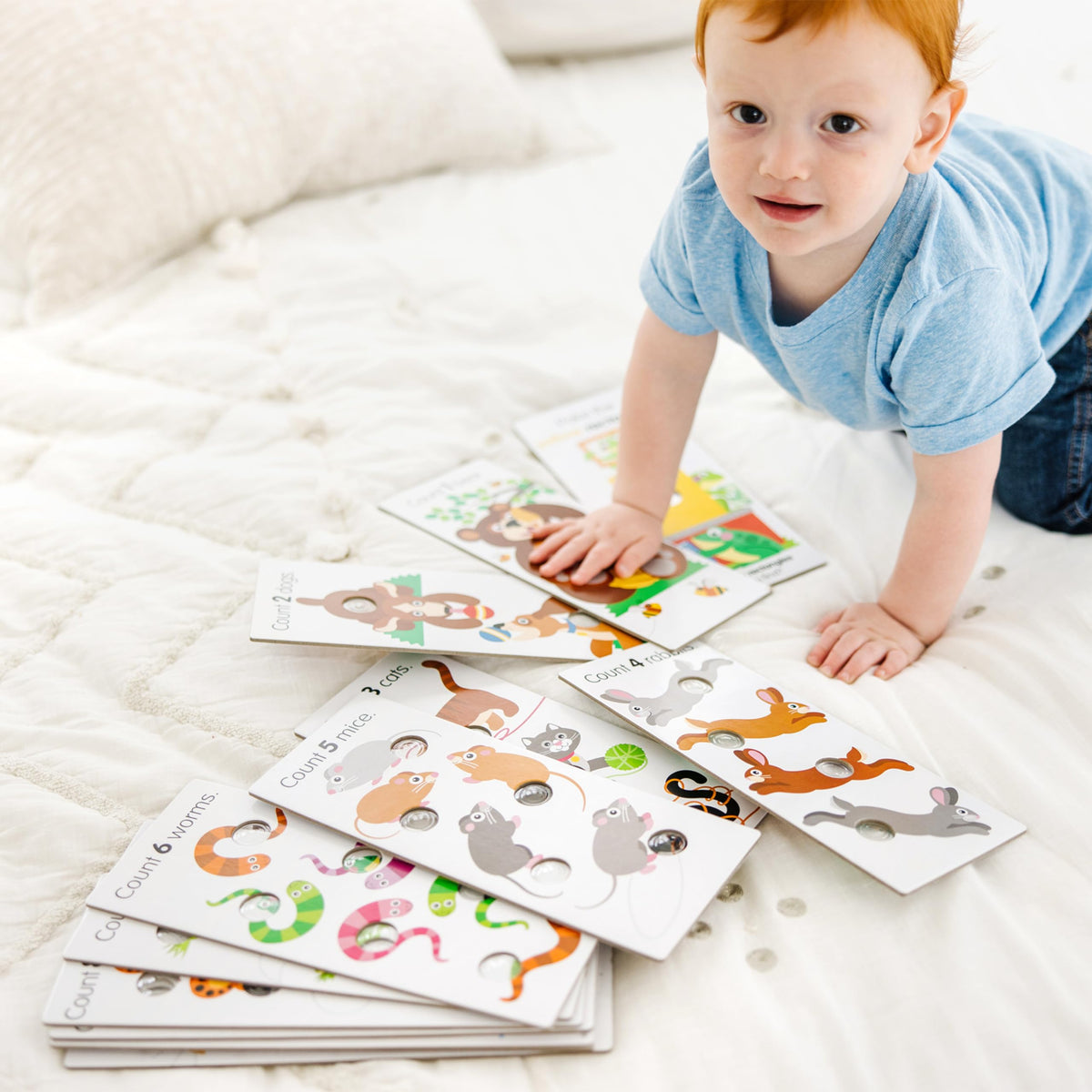 Melissa & Doug Poke-a-Dot! Numbers, Shapes & Colors Jumbo Learning Cards, 13 Double Sided Interactive Flash Cards, Educational Activities for Toddlers & Preschoolers, Ages 1+