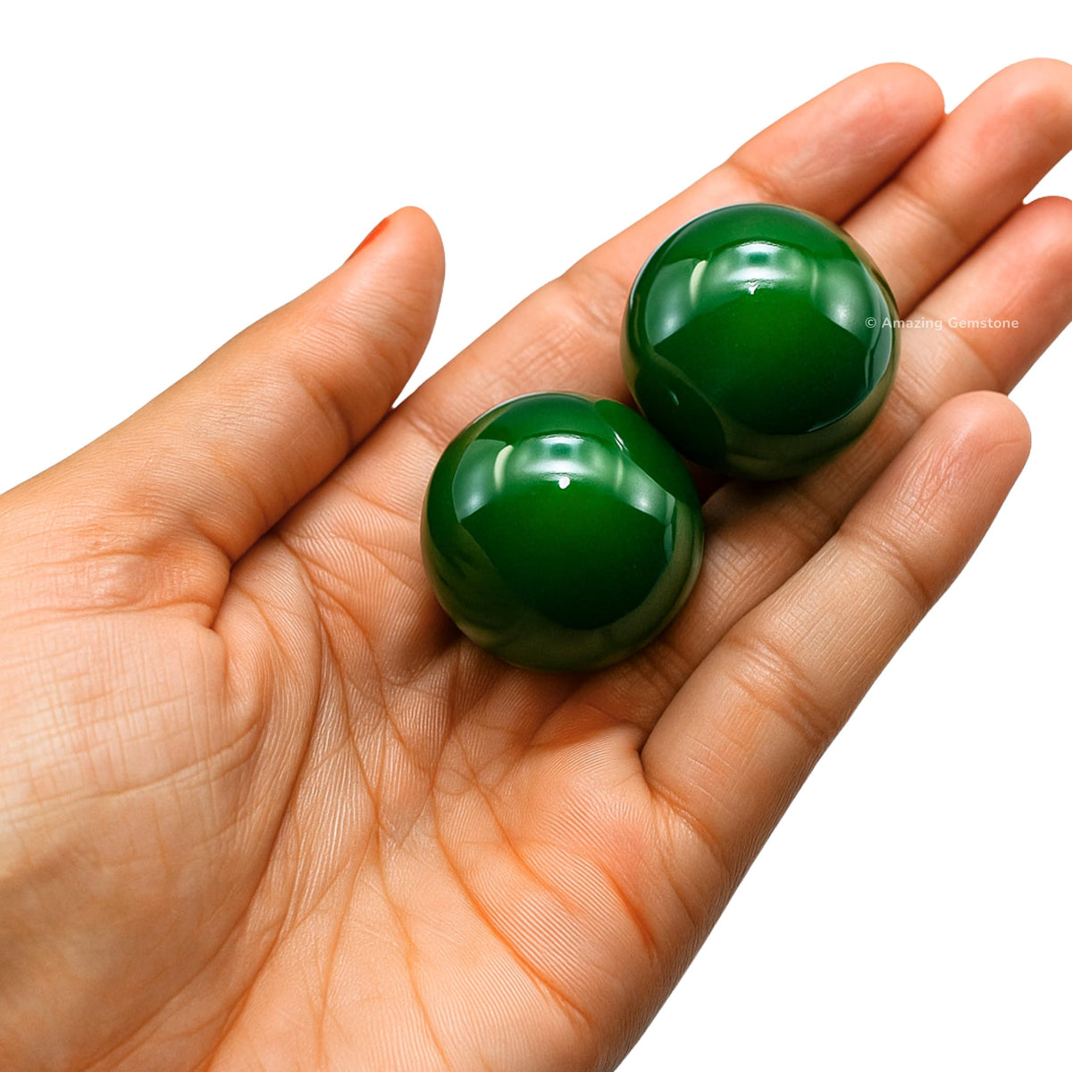 Amazing Gemstone Dark Green Aventurine Crystal Ball - 1 Inches Crystal Sphere Meditation Balls for Witchcraft and Decorative Balls - Crystals and Healing Stones Beginners Gift (Pack of 1)