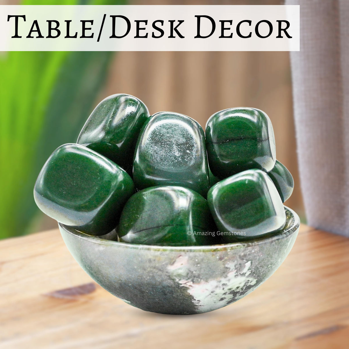 Amazing Gemstone Dark Green Aventurine Crystals and Healing Stones Tumbled - 1 oz Dark Green Aventurine Stone, Healing Stones for Energy Balance, Stress Relief - Premium Polished Gems Rocks