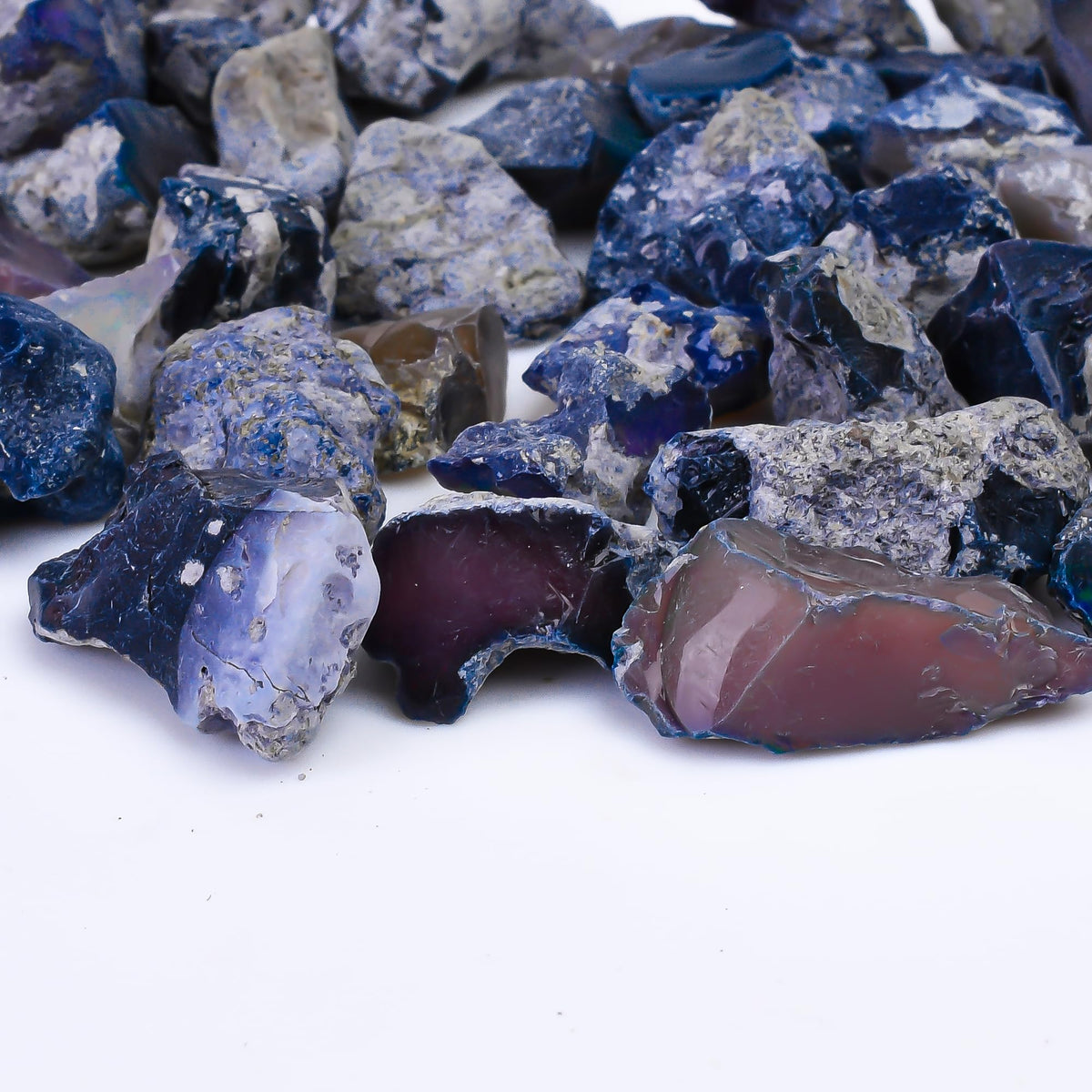 GEMKORA 100 carats Raw Black Opal Gemstone and Crystals, Wholesale Gemstone Lot, Rough Crystals, Rock Stones, Jewelry Making Supplies, DIY & Crafts, B Grade