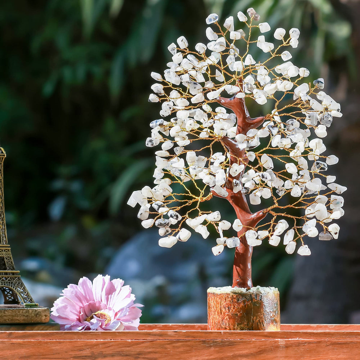 Crocon® Rainbow Moonstone Crystals Tree of Life, Birthday Gifts for Women, Men & Friends, Crystals & Healing Stones, Home Decor, Money Tree, Women Gift Ideas, House Warming Gifts New Home for Sister