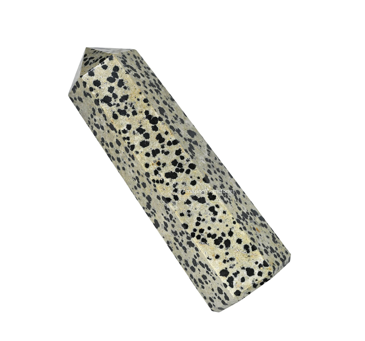 Amazing Gemstone Large Dalmatian Jasper Crystal Towers ~ Natural Healing Crystal Point Obelisk for Reiki Healing and Crystal Grid (5.5 to 6 INCH)