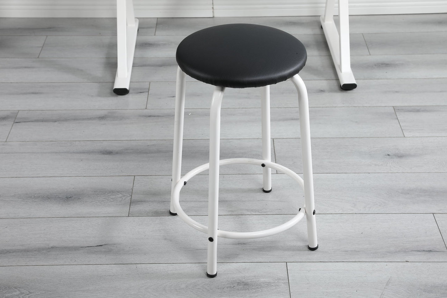 GOWE White Adjustable Tempered Glass Drafting Printing Table with Chair