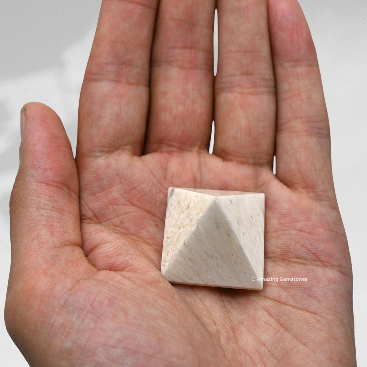 Amazing Gemstone Scolecite Pyramid Crystal Healing Stones - 1" Great Pyramid Figurine of Natural Stone Pyramid for Meditation, Reiki, Chakra Balancing and Crystal Pyramids Grid