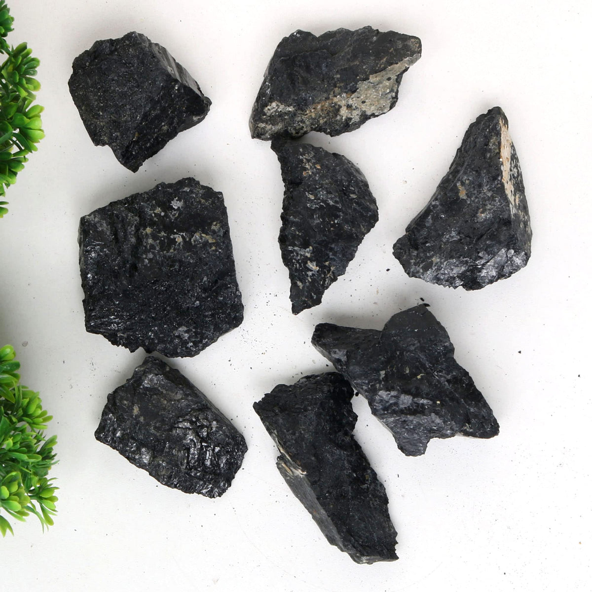 REAL-GEMS Natural Raw Healing Crystals Rough Stones for Tumbling, Cabbing, Polishing, Wire Wrapping, Wicca & Reiki Crystal Healing, Mix Gemstones,7 Chakra (Black Tourmaline)
