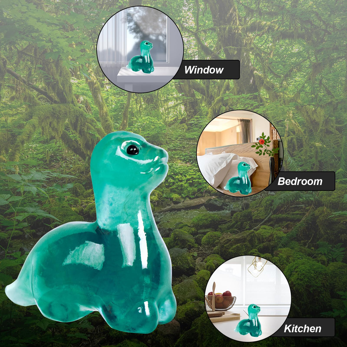 Hguxmcu Hand Carved Fluorite Dinosaur Figurine 2 Inch Healing Crystal Statue Realistic Gemstone Animal Sculpture Reiki Energy Decor Lucky Gift for Meditation Collectors
